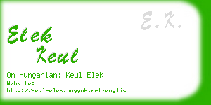 elek keul business card